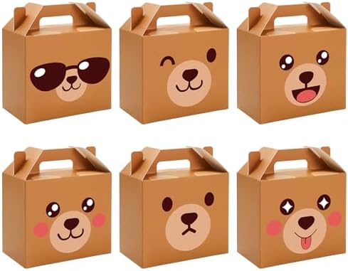 FYSUIMU 48Pcs Bear Treat Box with Handle