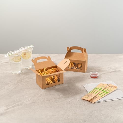 Restaurantware Bio Tek 6x35x35 Inch Gable Gift Boxes