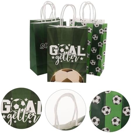 Garneck 80pcs Football Design Party Bags for Sports Events