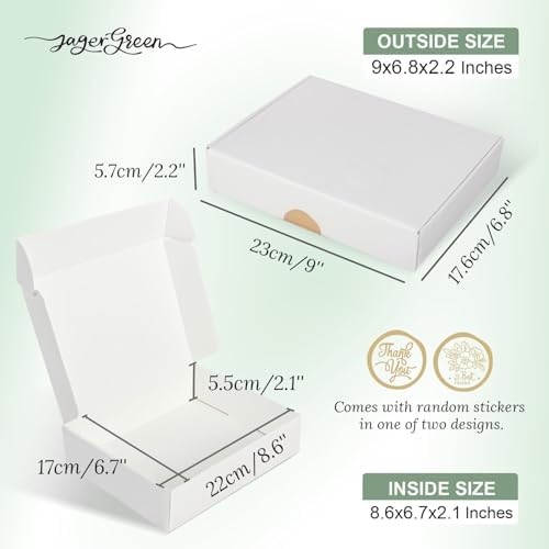 JagerGreen White Gift Box with Lid Pack of 10