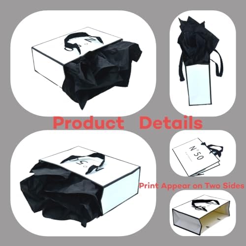 JUNESHE 50th Birthday Gift Bag for Men Women