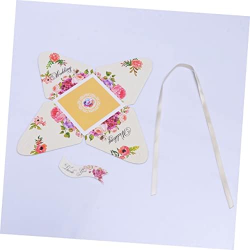 PRETYZOOM Pyramid Shaped Candy Gift Boxes for Wedding Favors