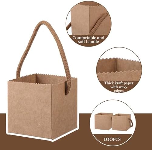 Lemecima 100Pcs Succulent Wrap Bags Gift Box