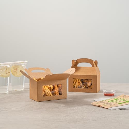 Restaurantware Bio Tek 6x35x35 Inch Gable Gift Boxes
