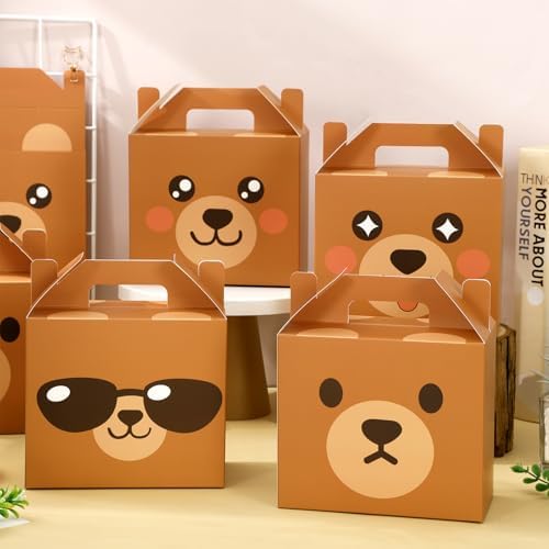 FYSUIMU 48Pcs Bear Treat Box with Handle