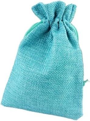 SOFXnng Cotton Linen Drawstring Gift Bags 50PCS 13X18CM