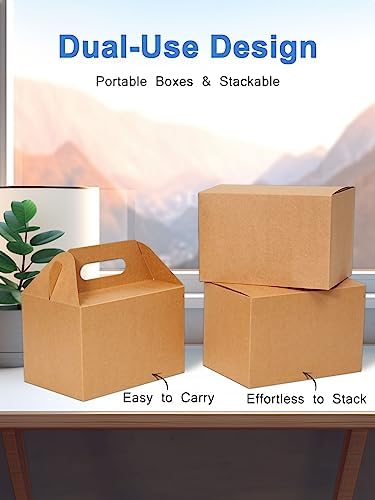 Shallive 15 Pcs Large Treat Boxes With Handle