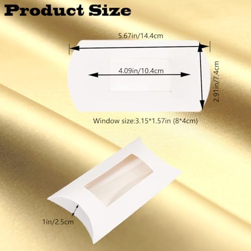 40 Pcs Pillow Gift Boxes with Clear Windows