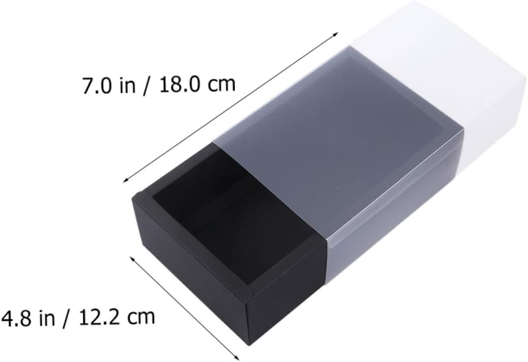 Butifulsic 6pcs Kraft Paper Drawer for Gift Wrapping and Present Packaging