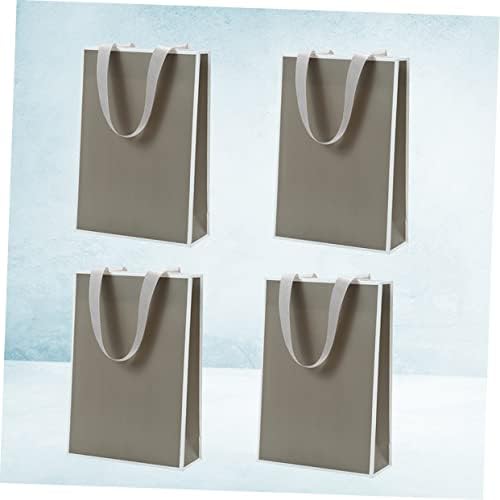 PACKOVE 4pcs Jewelry Packaging Paper Bags with Handles