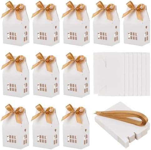 Nbeads 24 Pcs House Shaped Gift Boxes for Wedding