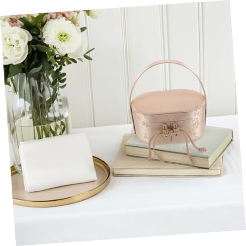 Elegant Wedding Candy Boxes with Handle for Bridal Shower and Engagement Celebrations