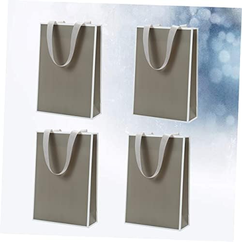 WRITWAA 4pcs Jewelry Pouches Drawstring Bag for Traveling Grey