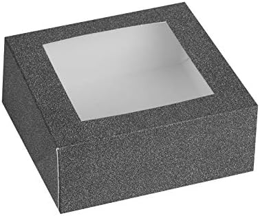 Hammont Window Box with 4 Sections - 6 Pack - Black