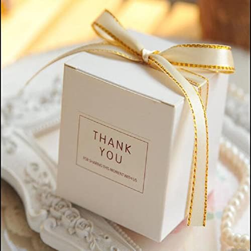 MODADA Simple White Cube Gift Boxes 50pcs