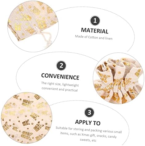 Anneome 25pcs Christmas Treat Drawstring Pouches
