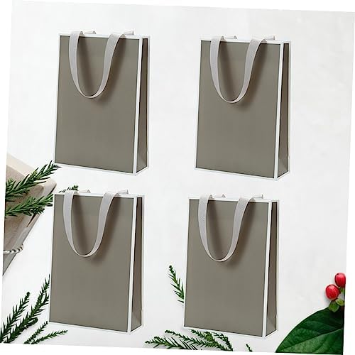 PartyKindom 4pcs Jewelry Packaging Bags with Ribbon Handles for Parties and Weddings