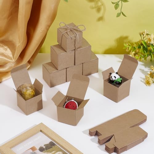 PH PandaHall 30pcs Mini Square Paper Gift Boxes
