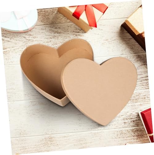 Heart Shaped Kraft Box for Valentines Day Wedding Favors