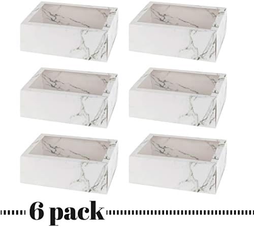 Hammont Clear Window Gift Boxes 6 Pack Rectangle