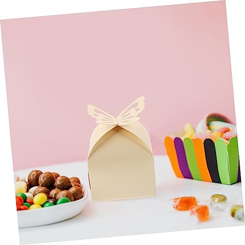 Didiseaon 50pcs Hollow Out Butterflies Candy Boxes for Weddings and Parties