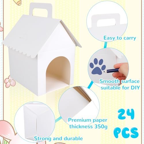 24pcs Dog Party Favor Boxes for Birthday Celebrations