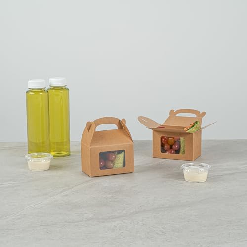 Restaurantware Bio Tek 4x25x25 Inch Gable Gift Boxes For Party Favors