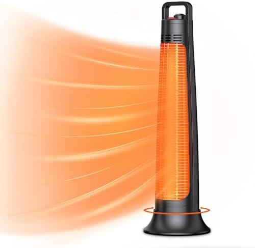 BIESQYA Outdoor Patio Heater with 60 Oscillation and IP65 Waterproof