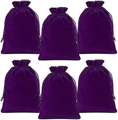 Lucky Monet Velvet Drawstring Bags for Gifts