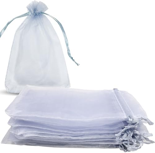 100pcs 4x6 Inch Drawstring Organza Gift Bags for Weddings