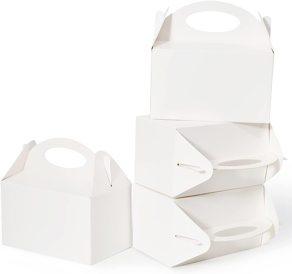 50 Pcs 6 Inch Party Treat Boxes with Handle
