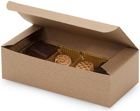 Set of 25 Kraft Tan Candy Wedding Favor Boxes 7x338x2 Inch