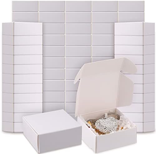 200 Pcs Small Kraft Gift Boxes for Jewelry Earrings Bracelets