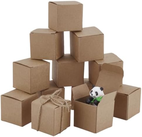 PH PandaHall 30pcs Mini Square Paper Gift Boxes