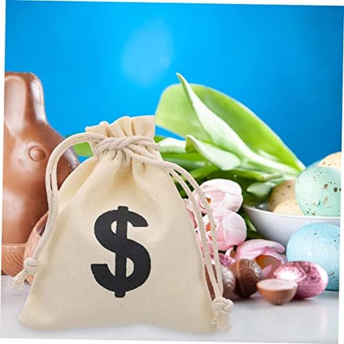 Holibanna 10 Pcs Canvas Drawstring Bags Set for Party Favors
