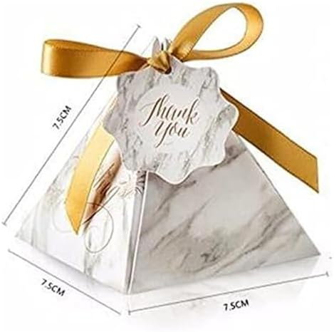 Luxury Triangular Pyramid Wedding Favor Boxes