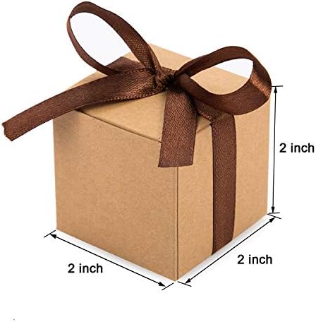 AWELL Kraft Gift Candy Box Pack of 50