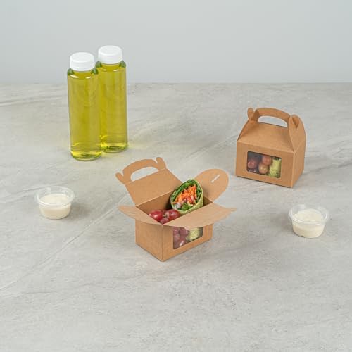 Restaurantware Bio Tek 4x25x25 Inch Gable Gift Boxes For Party Favors
