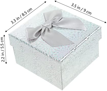LIFKOME 6pcs Square Paper Gift Boxes for Wrapping
