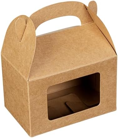 Restaurantware Bio Tek 4x25x25 Inch Gable Gift Boxes For Party Favors
