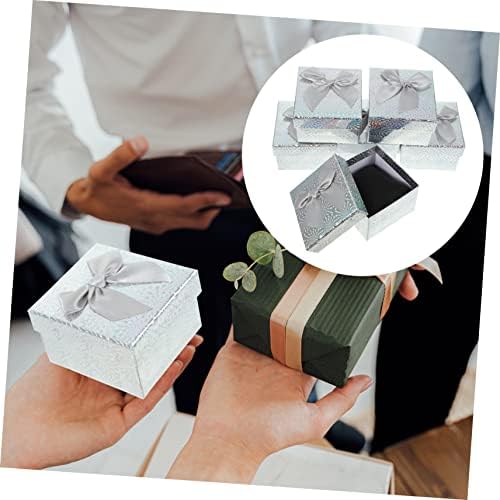 LIFKOME 6pcs Square Paper Gift Boxes for Wrapping