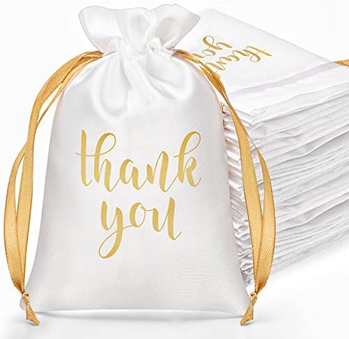 Sieral 50 Pcs Satin Gift Bags with Drawstring