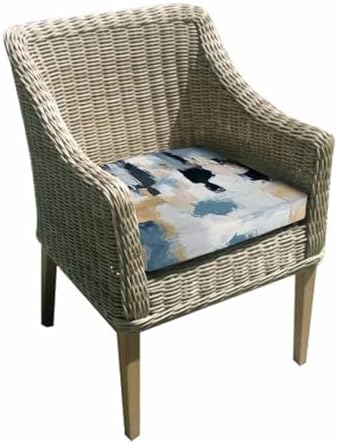 2 Pack Waterproof Canvas Cushion Covers with Ties for Chaise Lounge