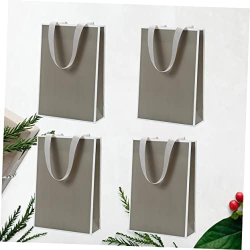 PACKOVE 4pcs Jewelry Packaging Paper Bags with Handles