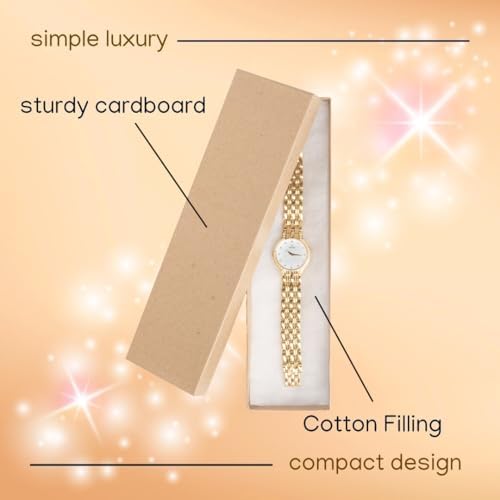 Prestige and Fancy Jewelry Gift Boxes 20 Pack Brown