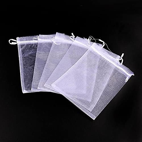 4x6 Inch Organza Gift Bags with Drawstring Set of 100