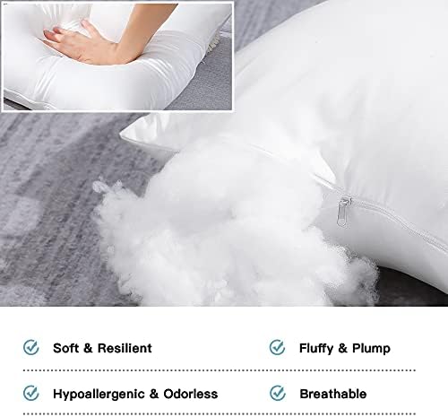 Artscope Outdoor Waterproof Throw Pillow Inserts Set of 4
