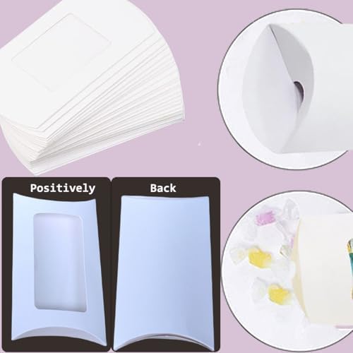 40 Pcs Pillow Gift Boxes with Clear Windows