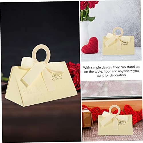 Ipetboom 20pcs Triangle Candy Boxes for Valentines Day and Weddings