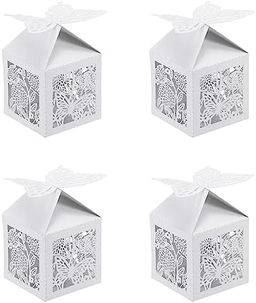 PATIKIL 2x2x31 Inch Favor Boxes 25 Pack White Gift Boxes